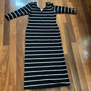 Gorgeous striped ModCloth maxi dress, size Medium